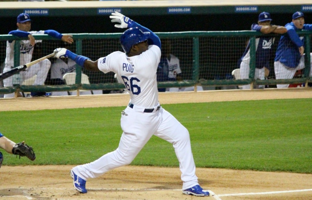 Is there any doubt who the Dodgers' right fielder will be in 2017? (By: Dustin Nosler)