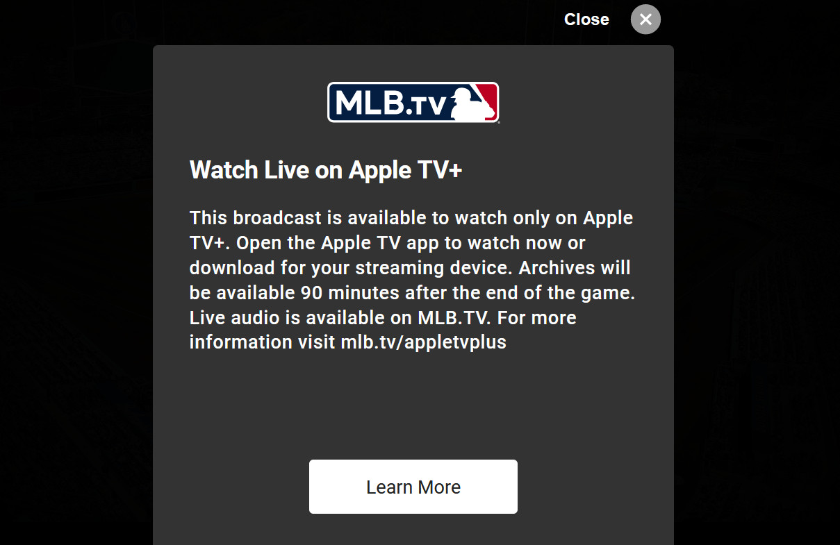 Giants 5, Dodgers 1 Offense boycotts Apple TV+ broadcast