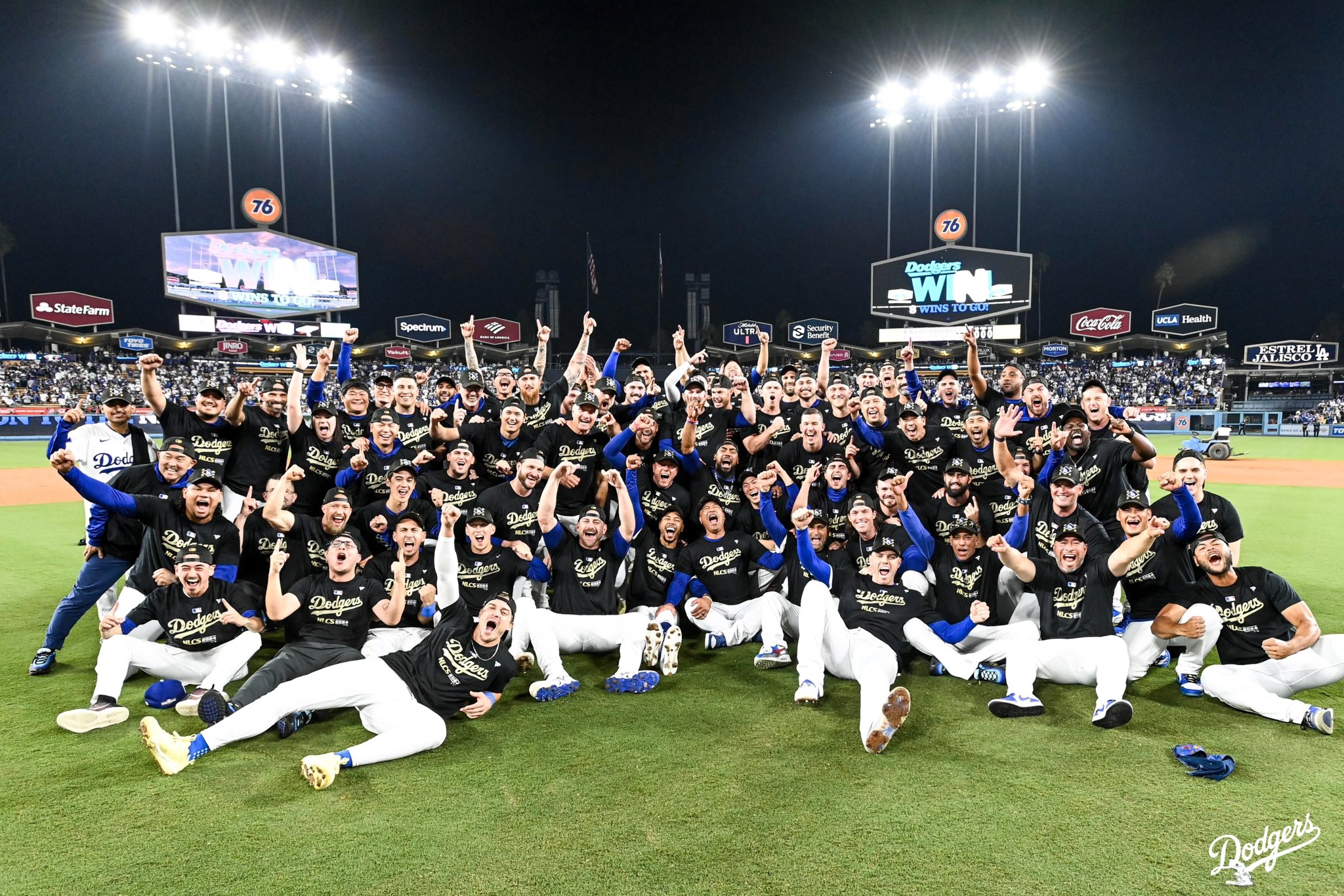 Dodgers celebrate their tense, gratifying 2024 NLDS win over the Padres ...